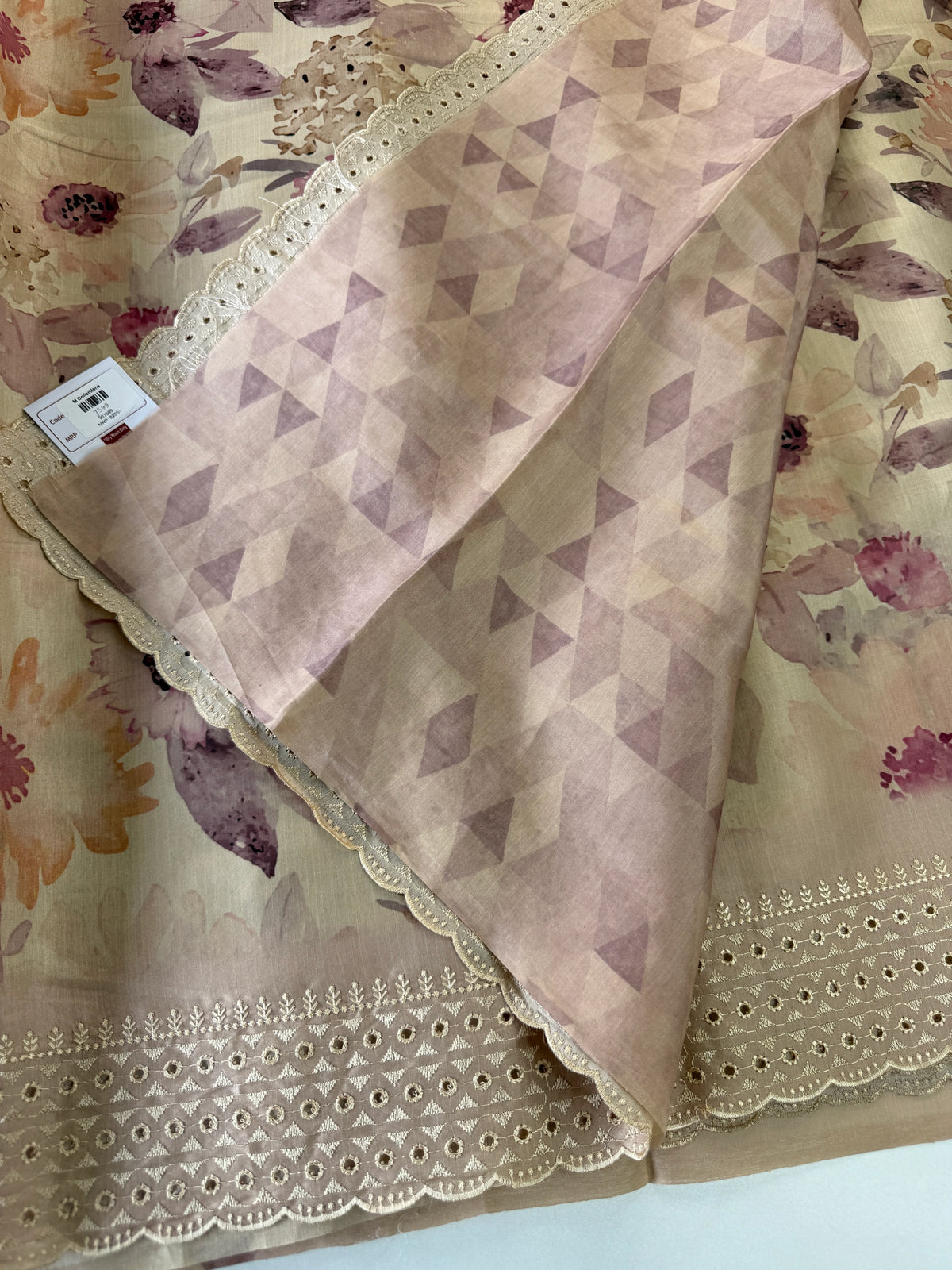 Semi Silk Blended Saree/7599