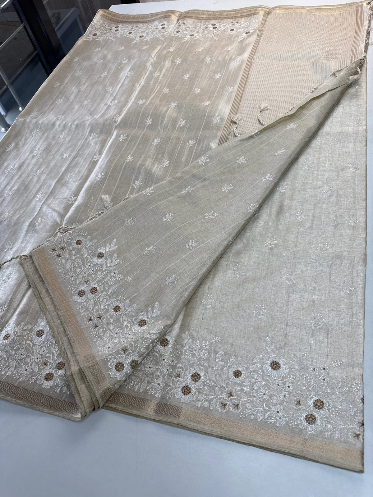 Semi Tussar saree/ FGD594