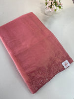 Crushed organza saree/HW344