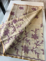 Tissue linen blend saree /SR580