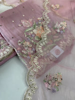 Premium Organza unstitched salwar set /U5509