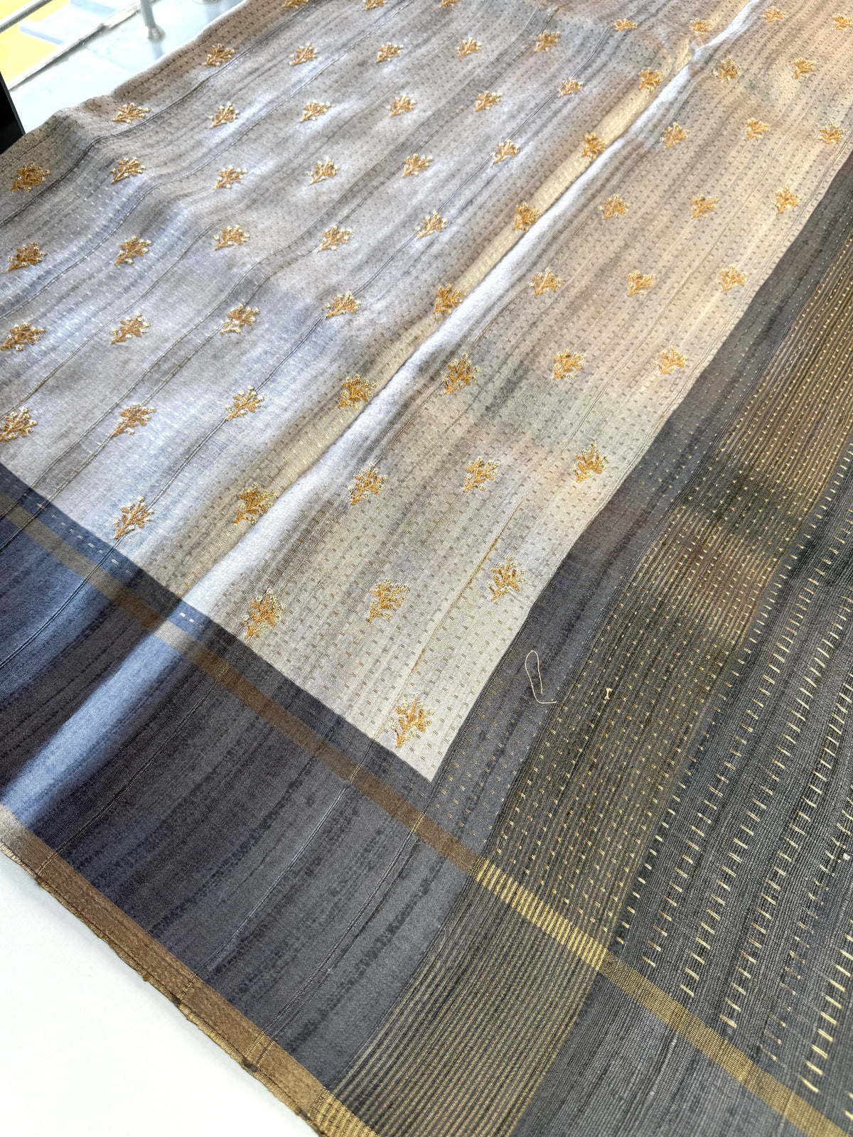 Semi Tussar saree/ D363