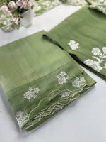 Soft Chanderi unstitched salwar set / NC159