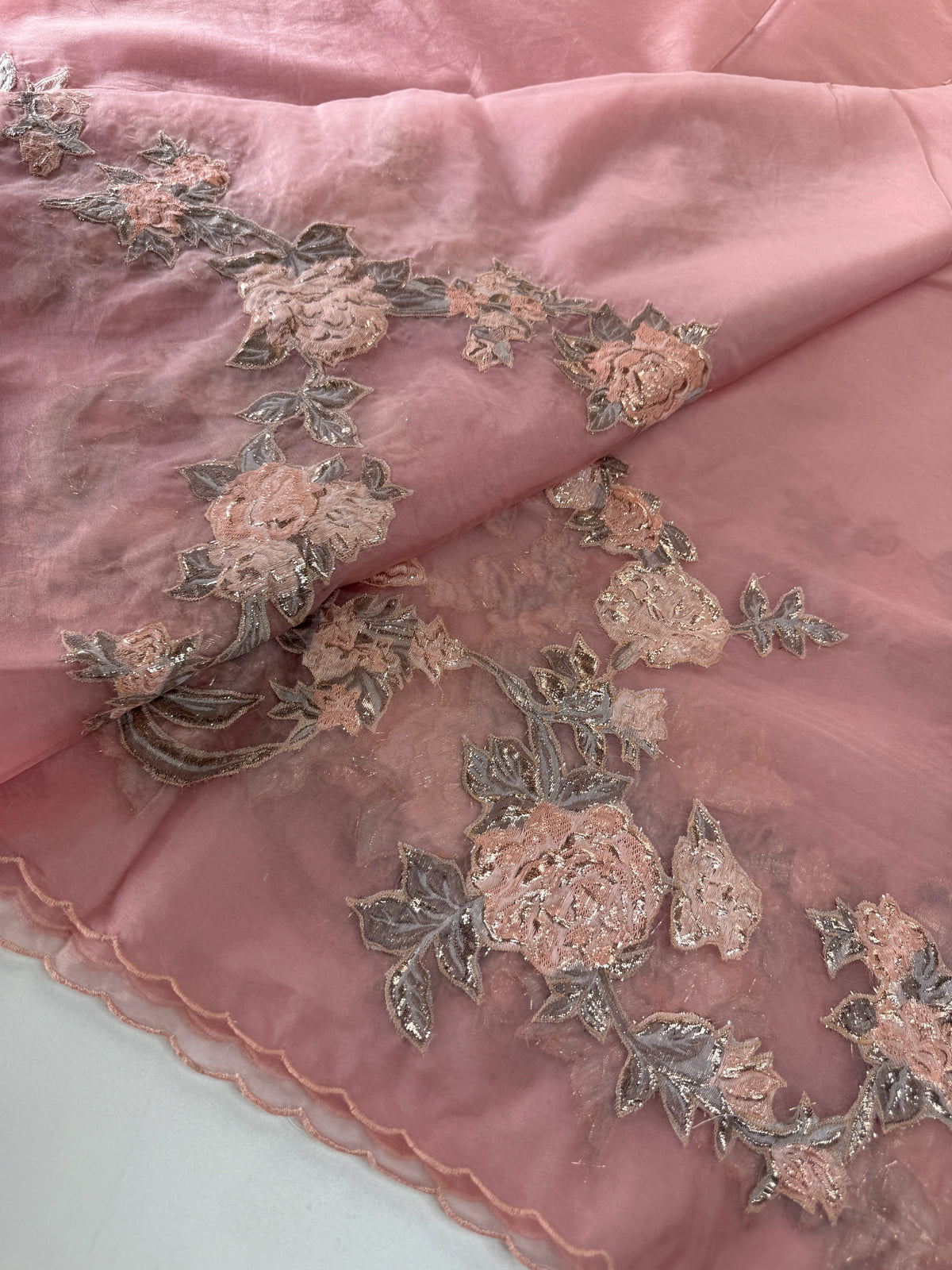 Soft organza saree/FK38
