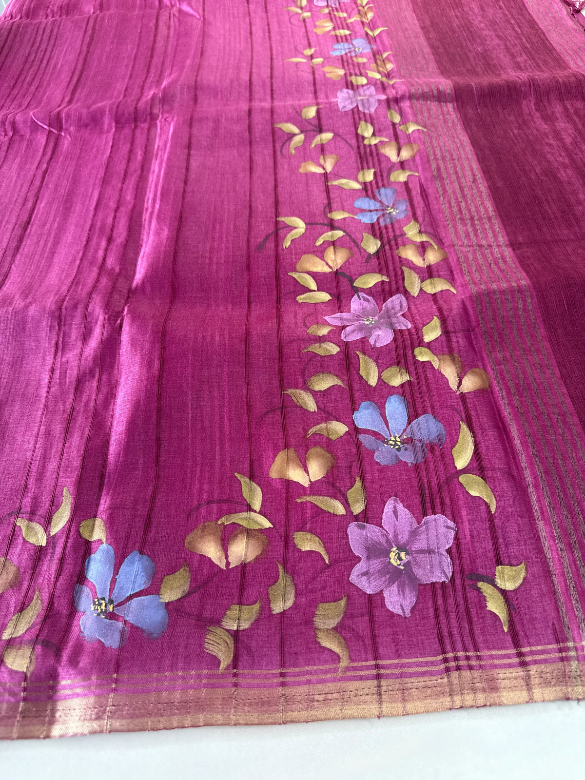 Soft semi Tussar saree/TFG22