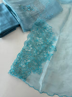 Korean Organza Saree / U4834
