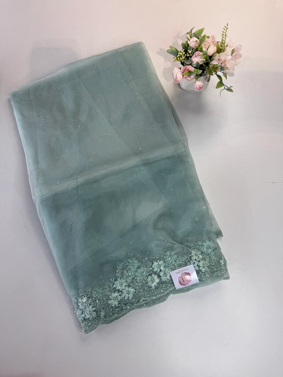Glass Organza Saree/ HW23