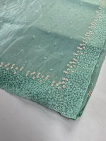Korean organza saree/ Hw557