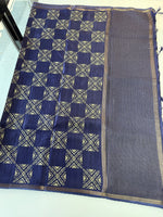 Soft semi Tussar saree/D236
