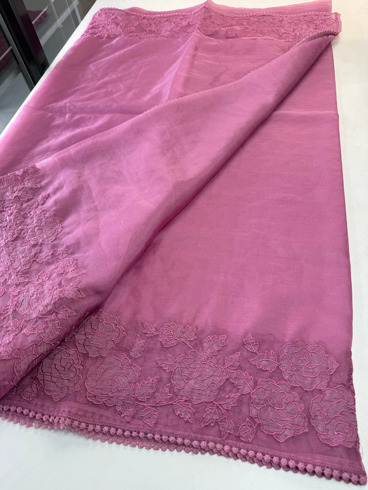 Soft organza saree/ Mu003