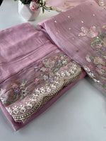 Premium Organza unstitched salwar set /U5509