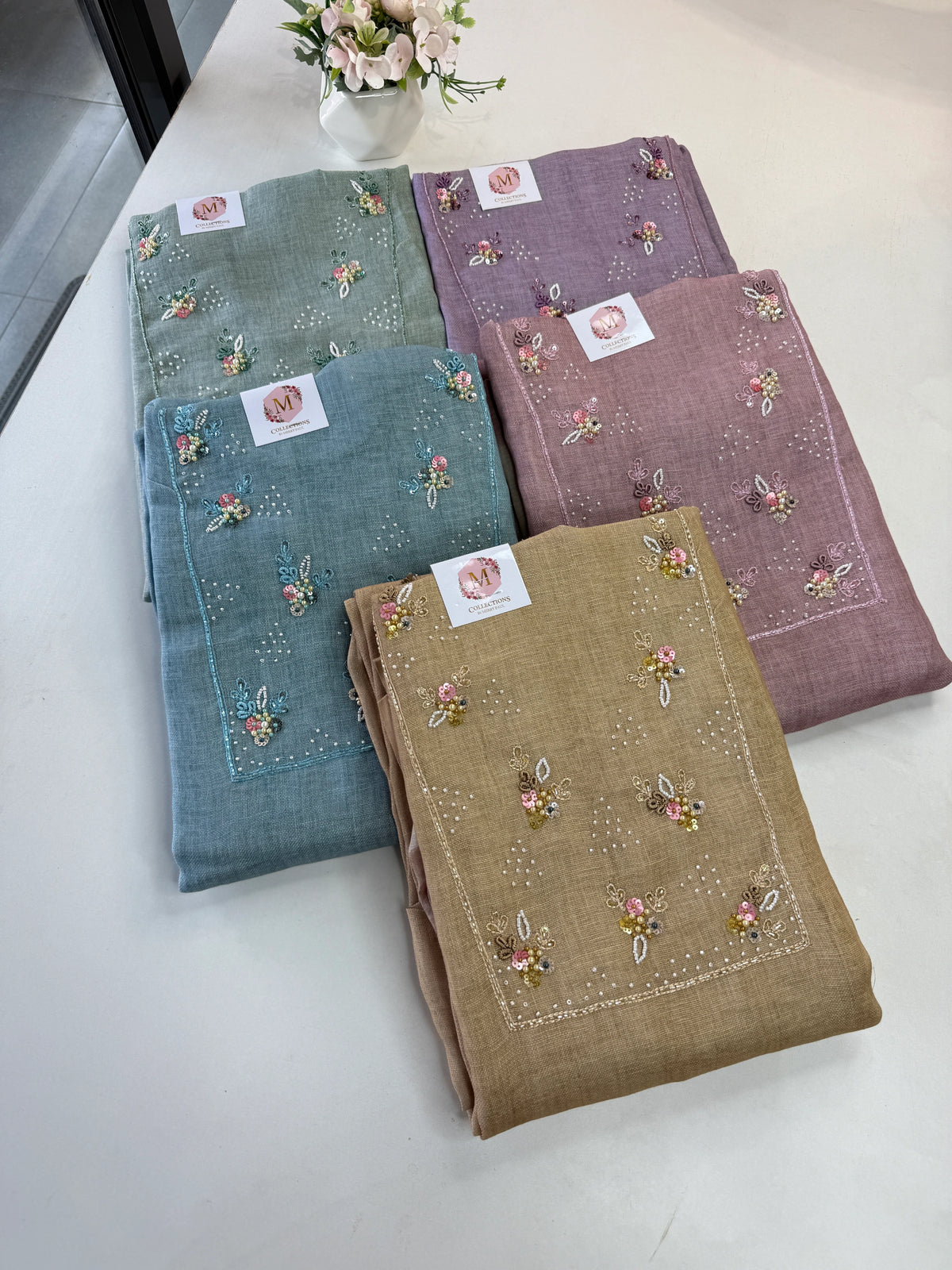 Linen unstitched salwar set /NC170