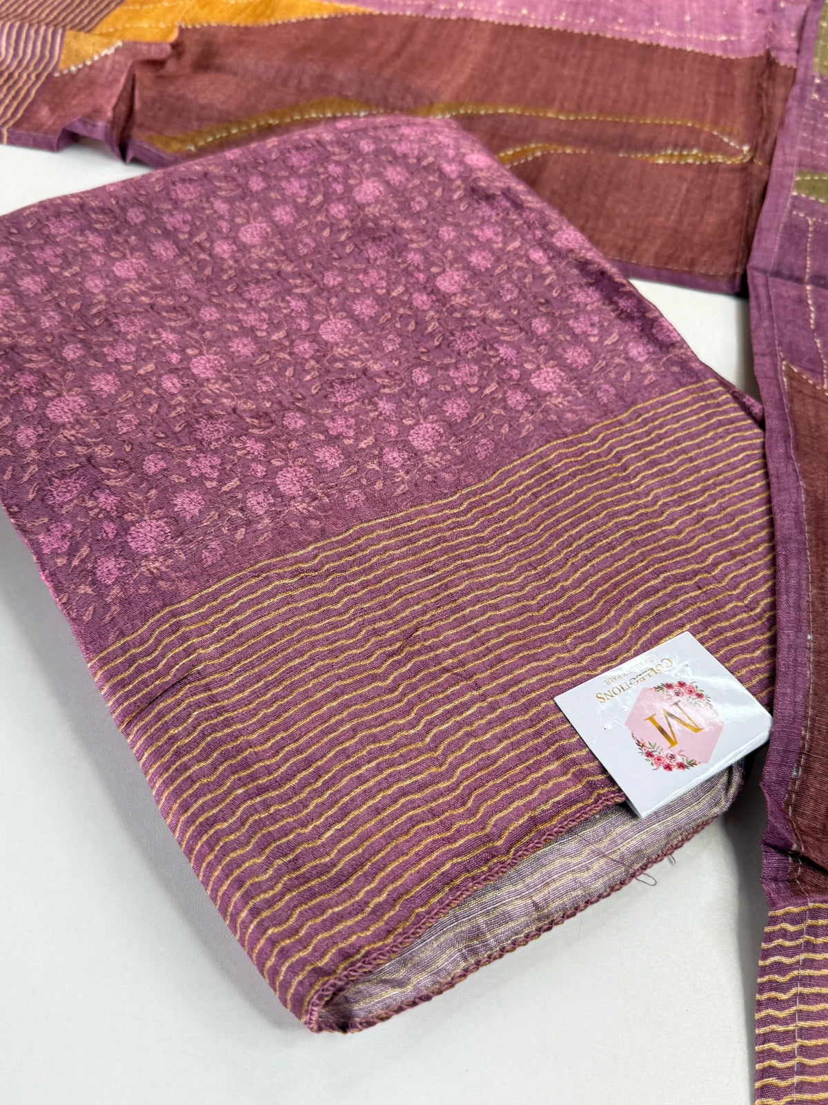 Muslin Chanderi unstitched salwar set / Nc151