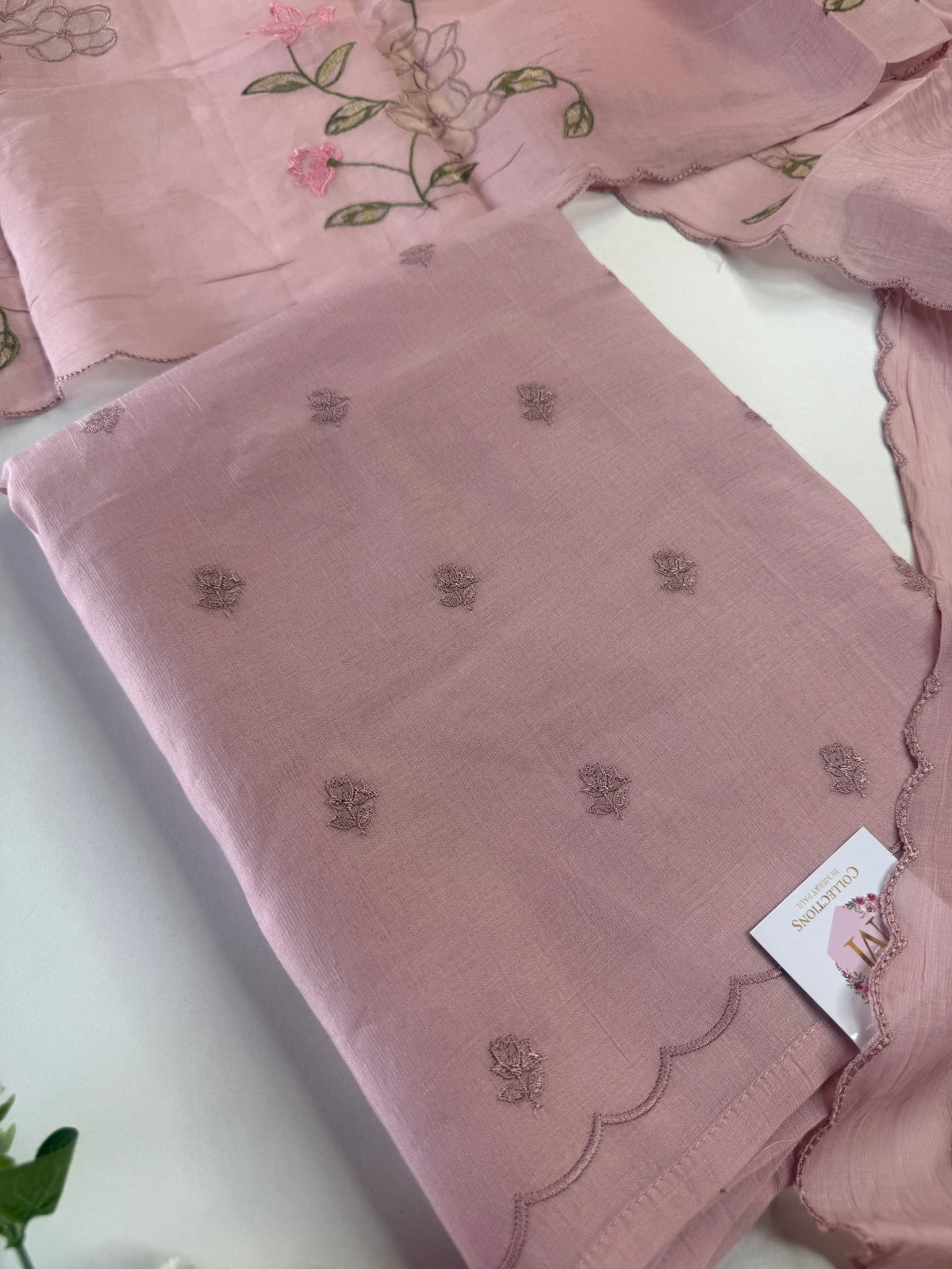 Soft Chanderi unstitched salwar set /NC305