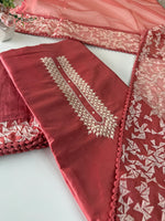 Chanderi Silk unstitched salwar set/NC119