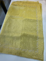 Korean organza saree/ Hw557