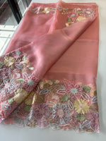 Glass organza Saree/ 155G