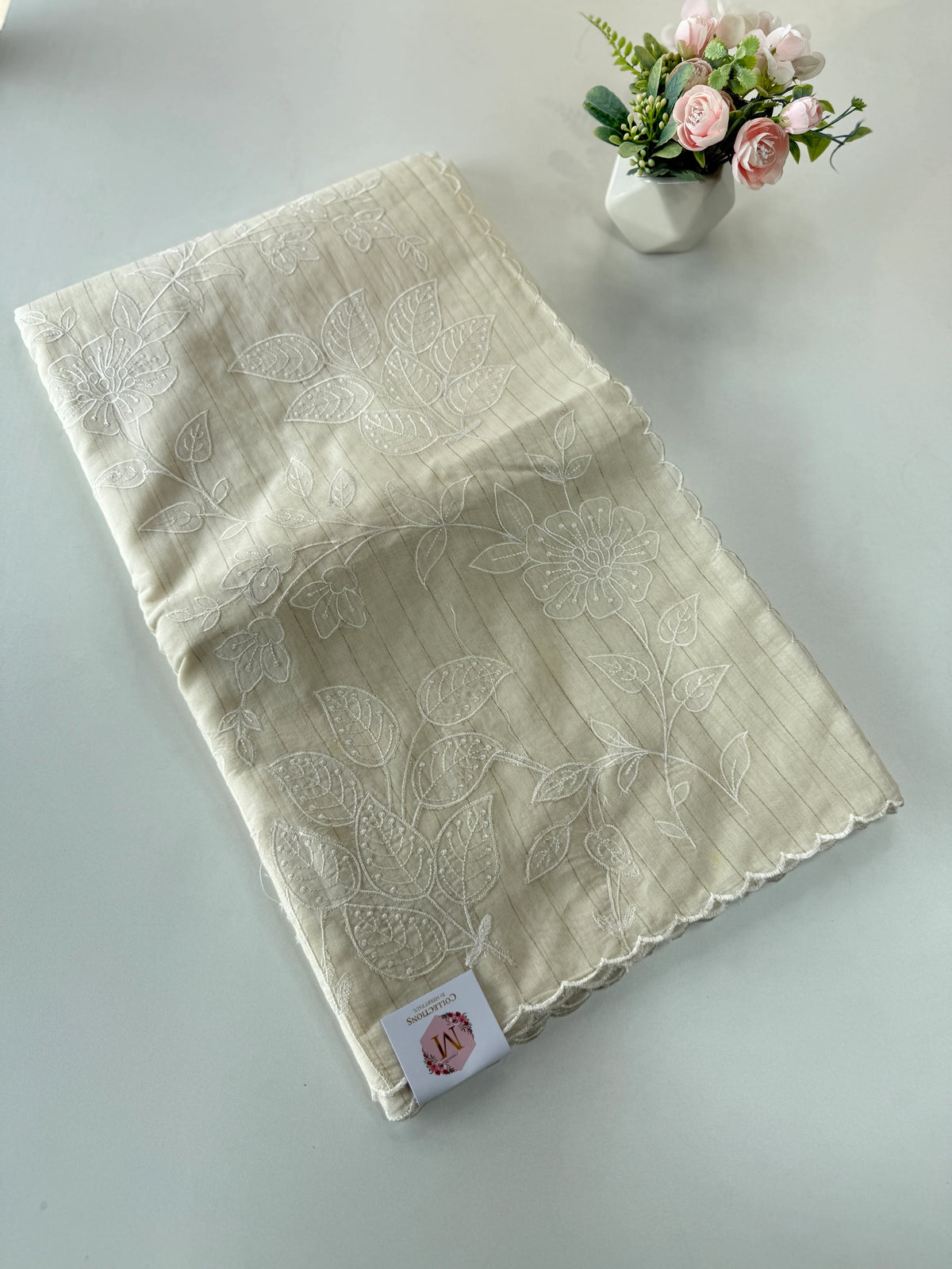 Chanderi cotton saree/ 114EFS