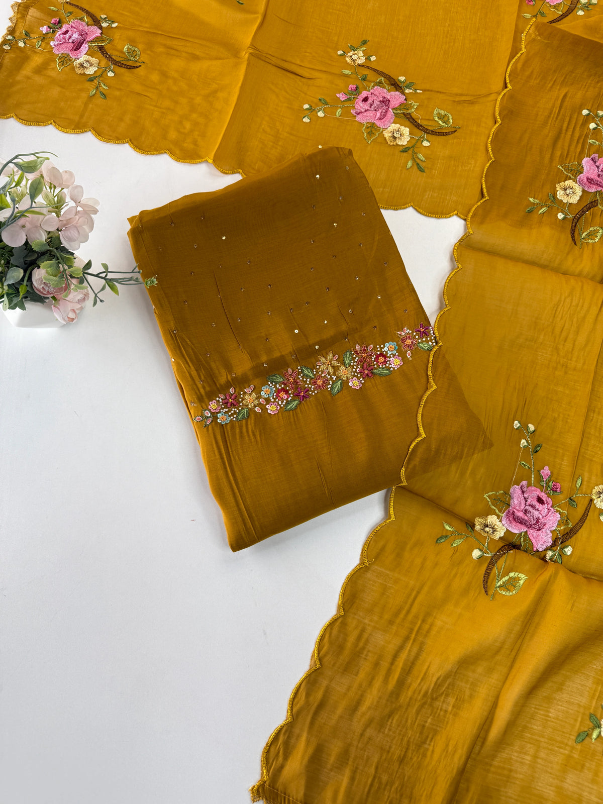Unstitched salwar set /NC114
