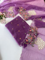 Chiffon unstitched salwar set/NC102