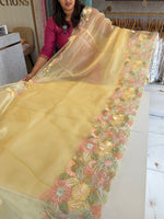 Glass organza Saree/ 155G