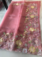 Glass organza Saree/ 155G