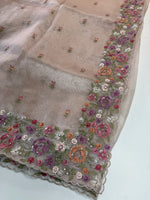 Glass Organza Saree/ WP967
