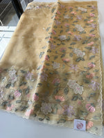 Glass organza Saree/ 155F