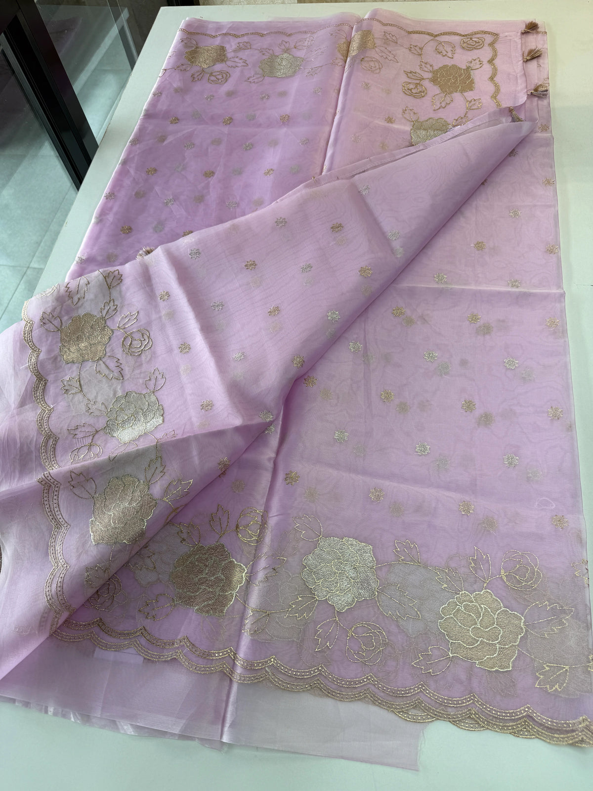 organza saree/ SS100