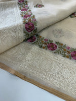 Tissue linen blended Saree/564B