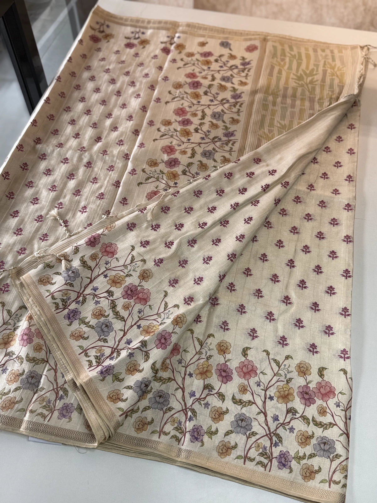 Soft semi Tussar saree /MD377
