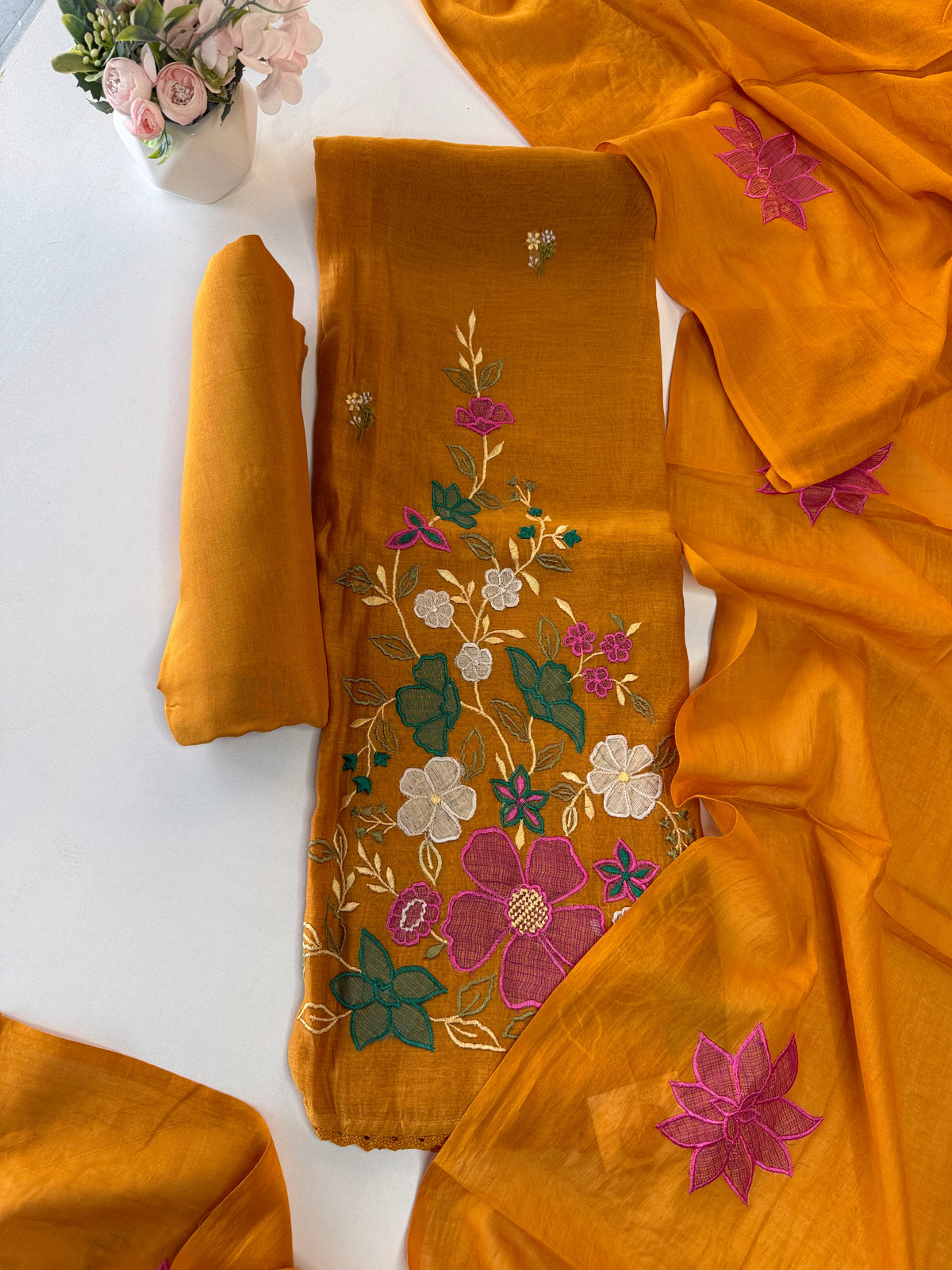 Mal Chanderi salwar set /AA4125