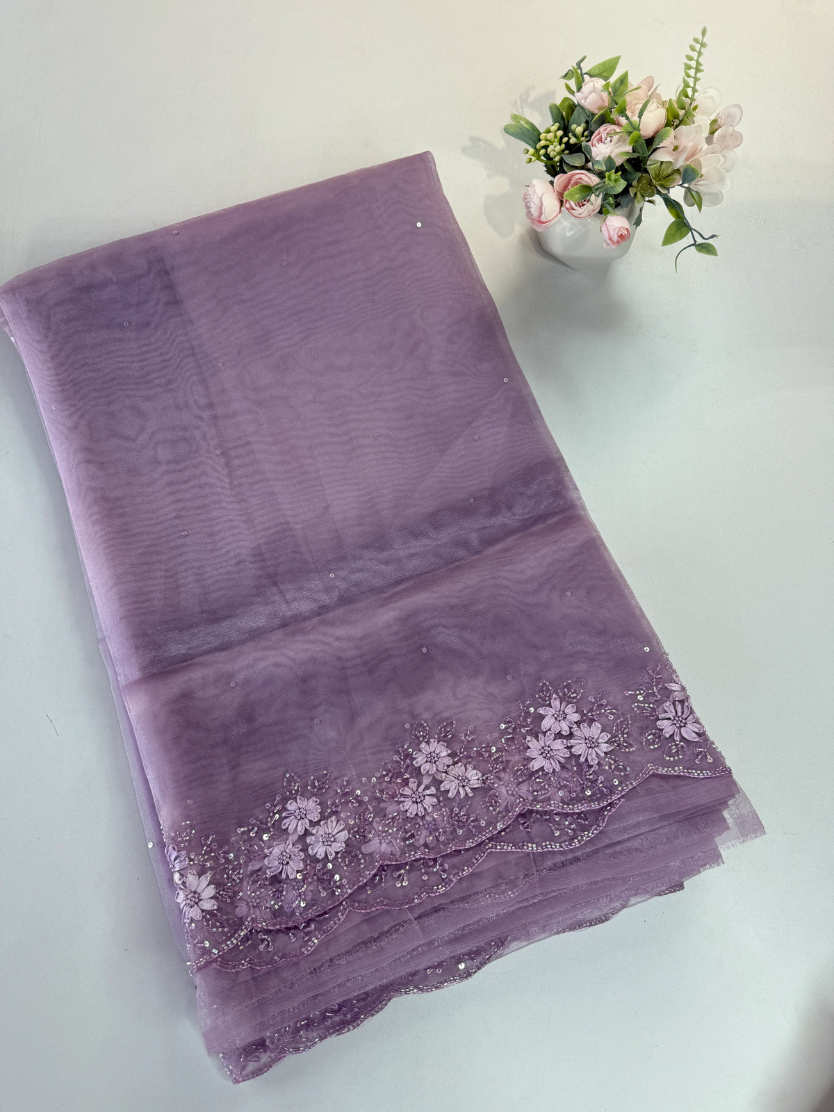 Glass Organza Saree/ HW23
