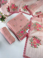 Premium organza unstitched salwar set / U5253