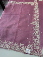 Crushed crape saree/ u5232