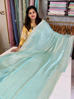 Satin organza saree/ 5509
