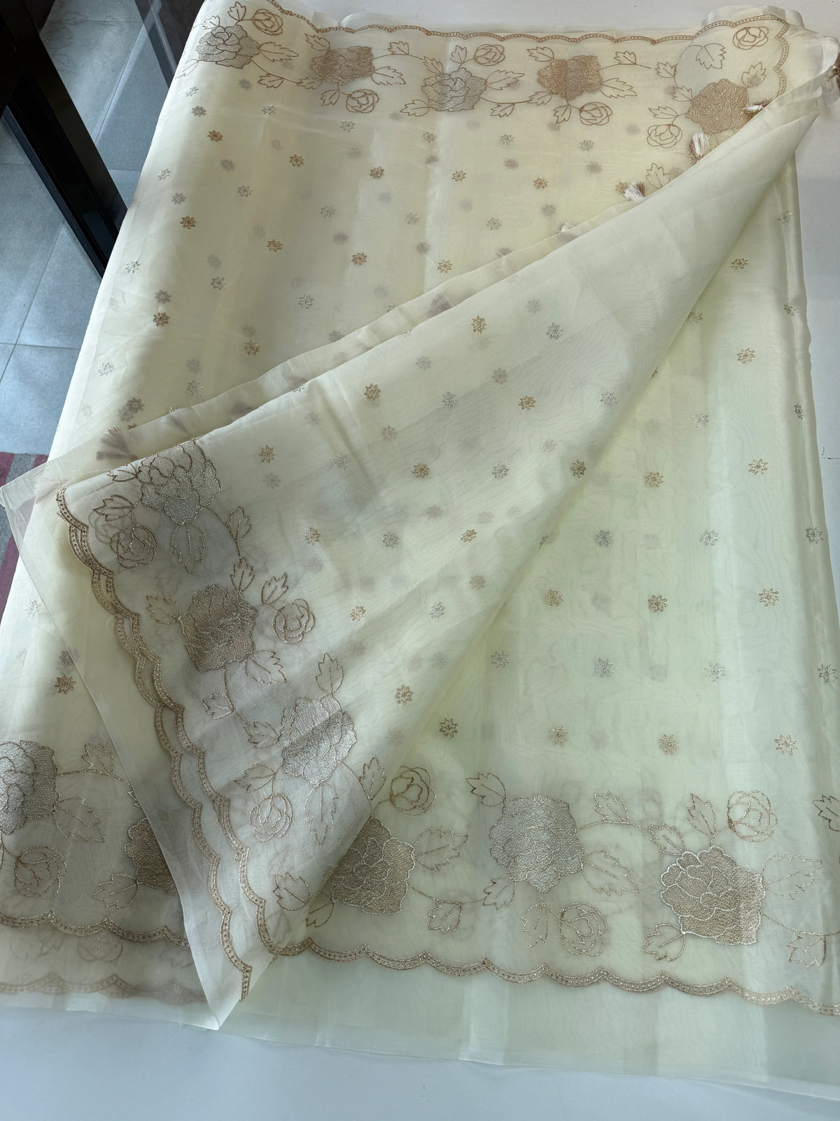 organza saree/ SS100