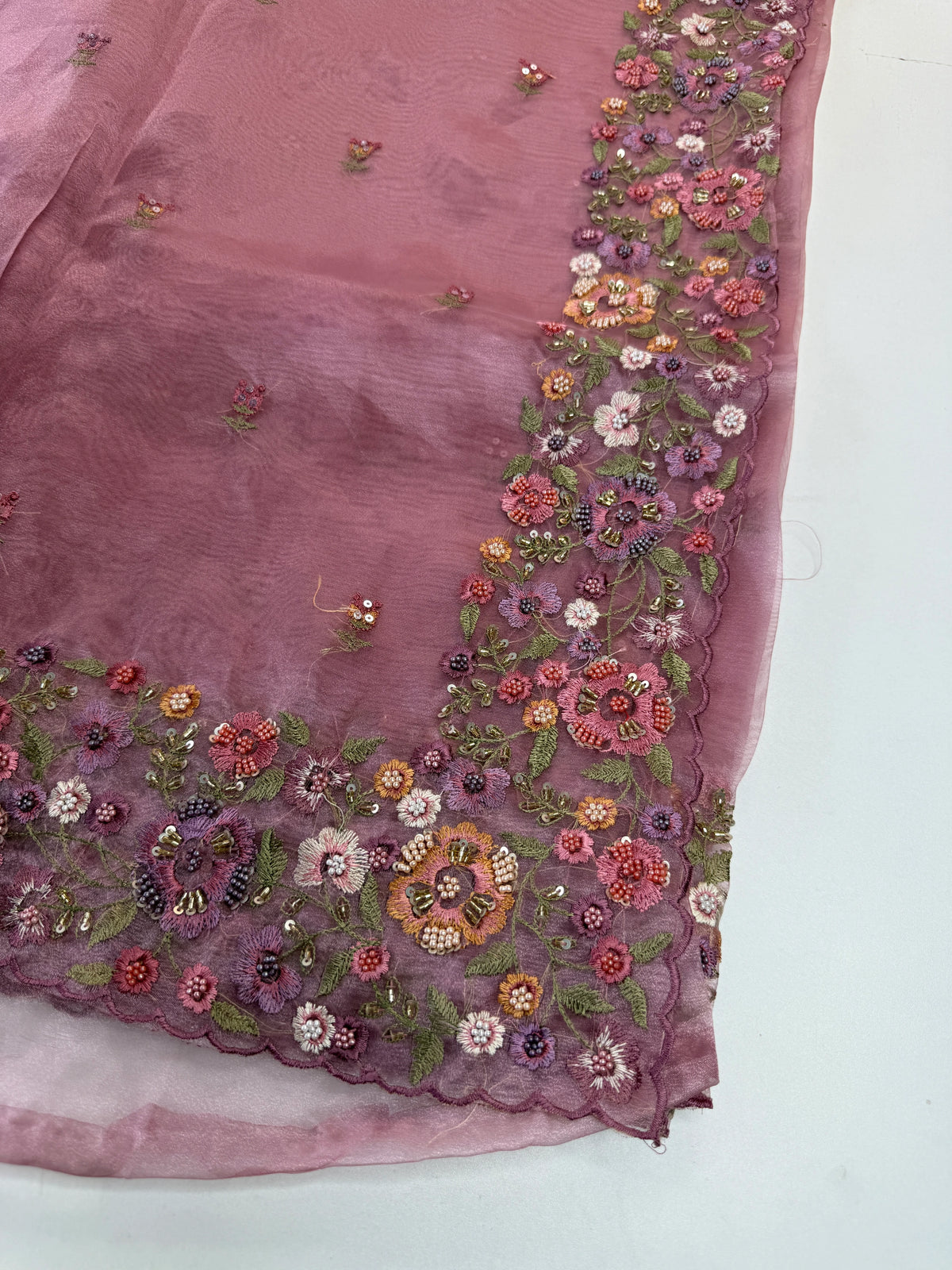 Glass Organza Saree/ WP967