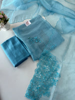 Korean Organza Saree / U4834