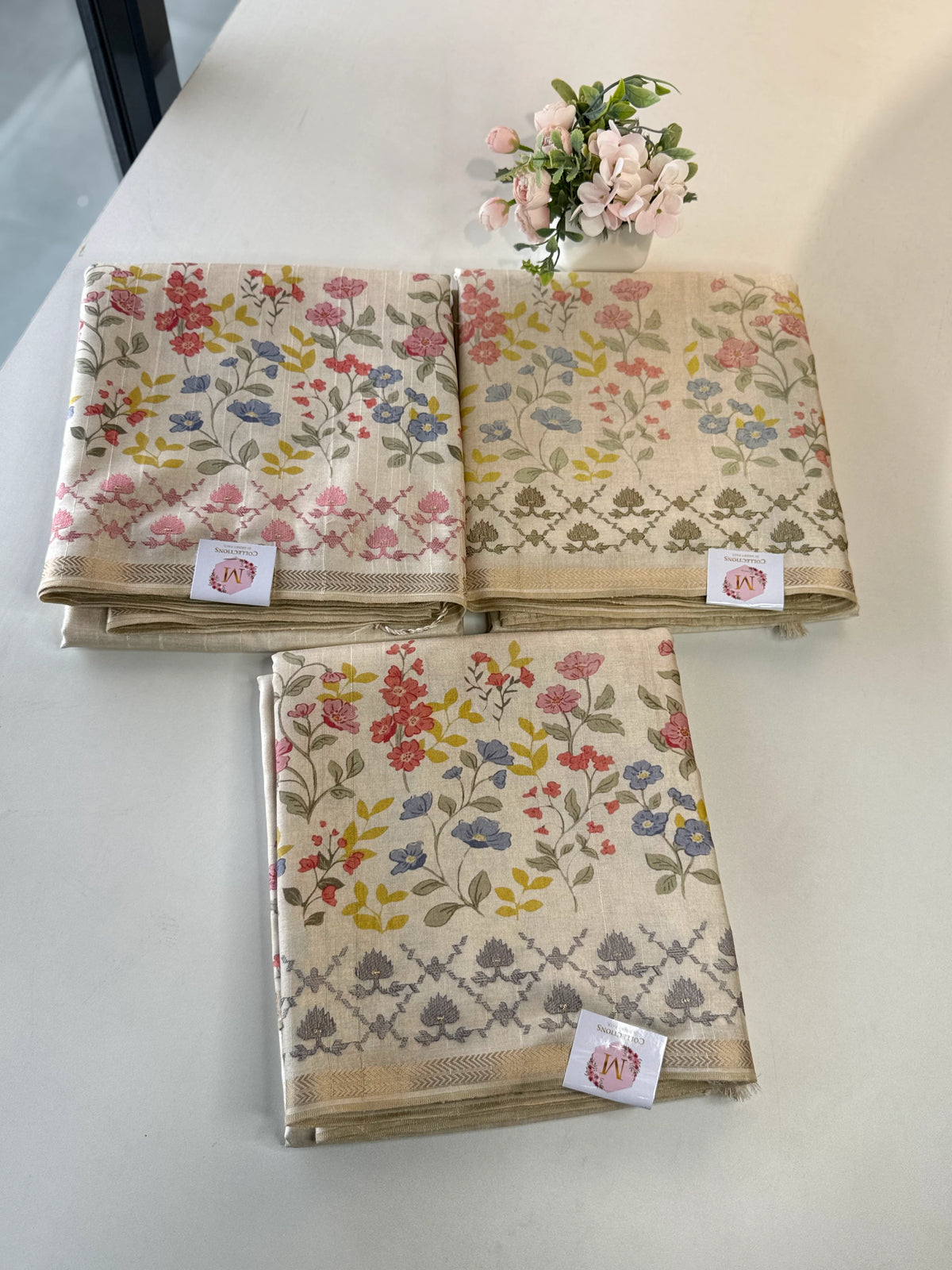 Semi Tussar Silk Saree /MD376