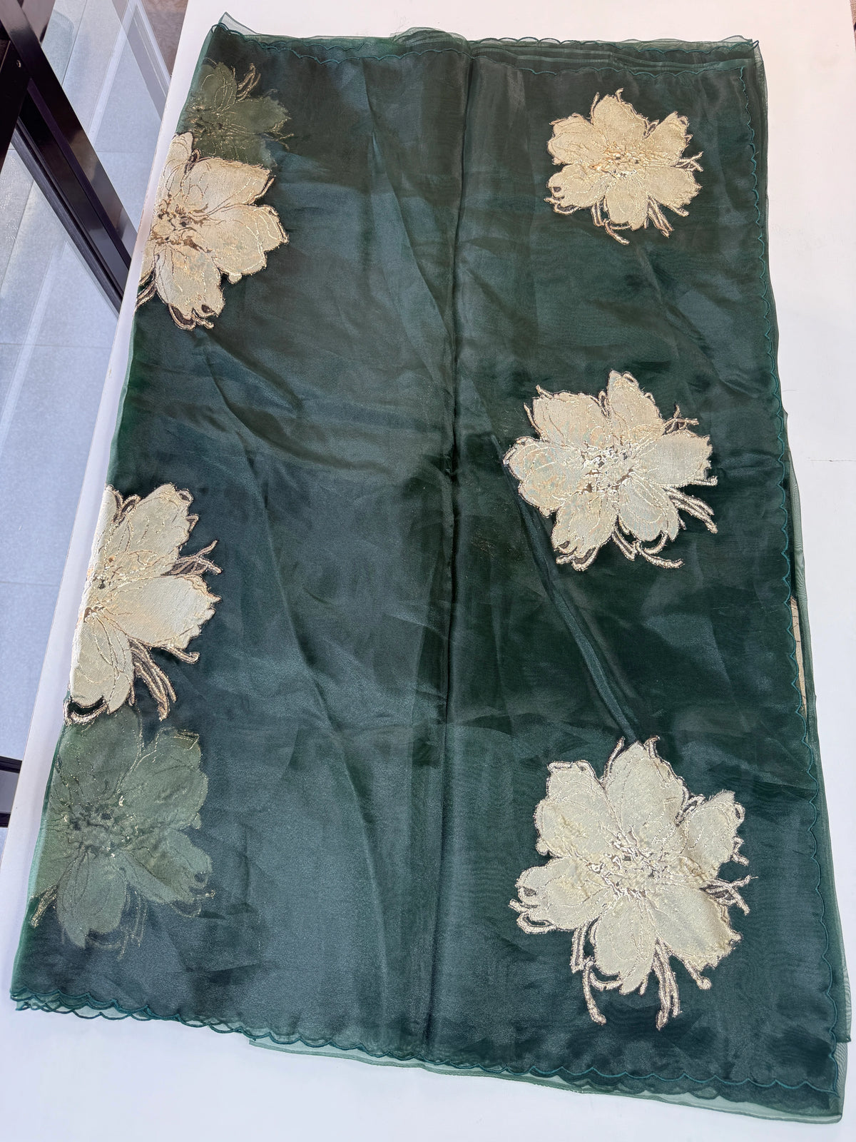 Glass Organza Saree/ KB24