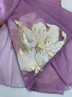 Soft oragnza saree/LK50
