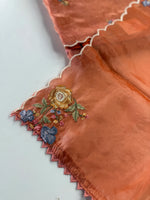 Semi uppada silk unstitched salwar set /NC137