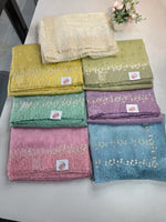 Korean organza saree/ Hw557