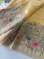 Glass Organza Saree/ 155A