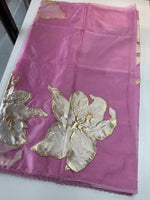 Soft oragnza saree/LK50