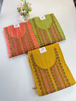 Tissue linen blended unstitched salwar set / C72