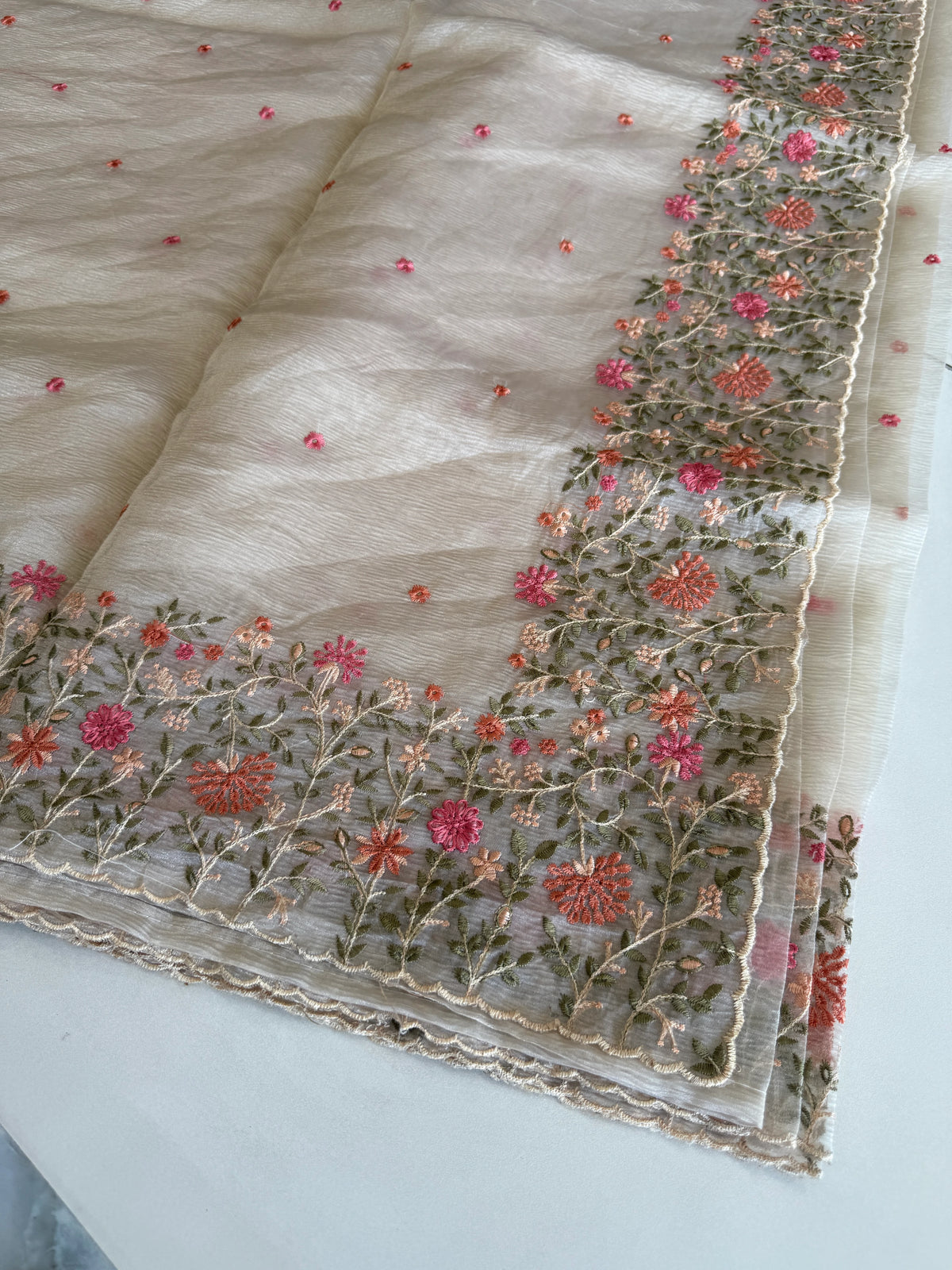 Crushed saree/ CW362