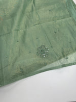 Fancy crushed Organza Saree/ HW490