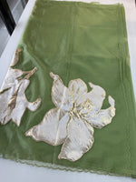 Soft oragnza saree/LK50